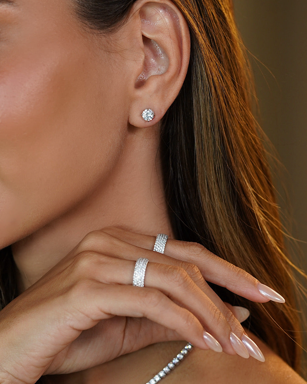 Brinco Solitário Stunning