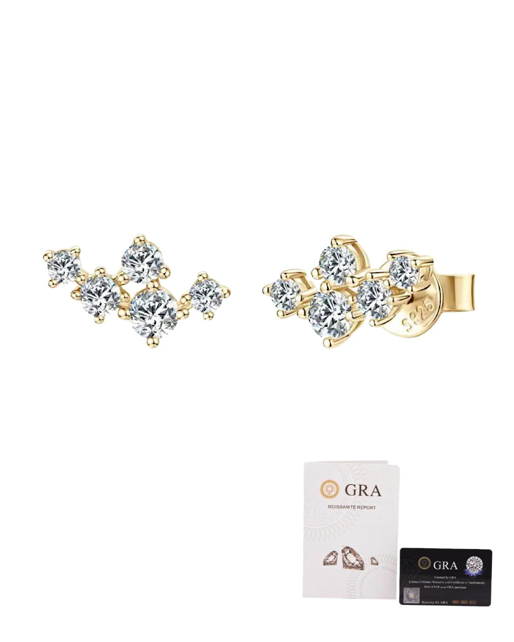 Brinco Multi Shine Moissanite Gold