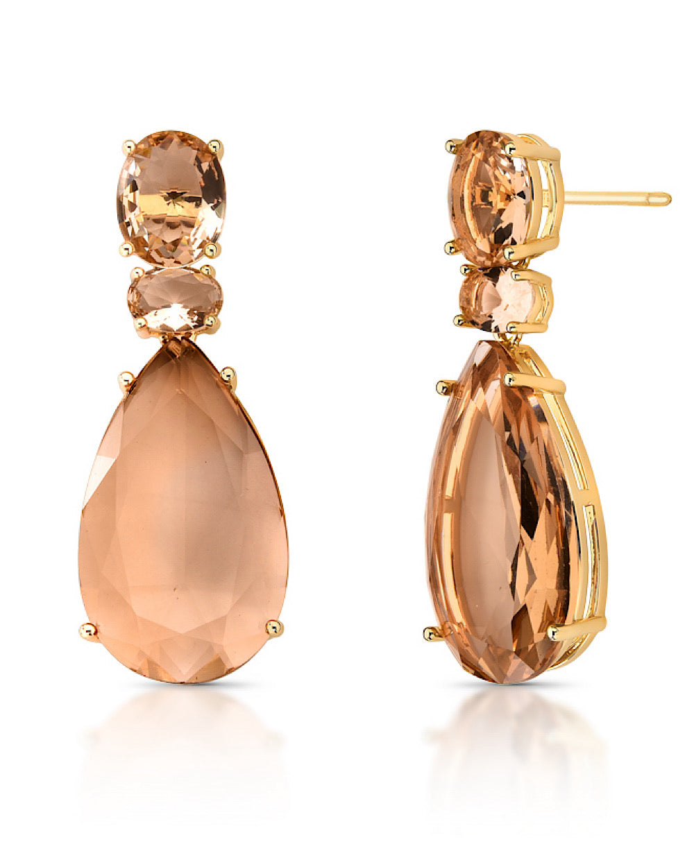 Brinco Indrya Crystals Fumê