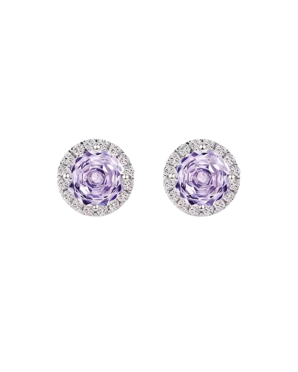 Brinco Pryanka Rose Cut Lavanda