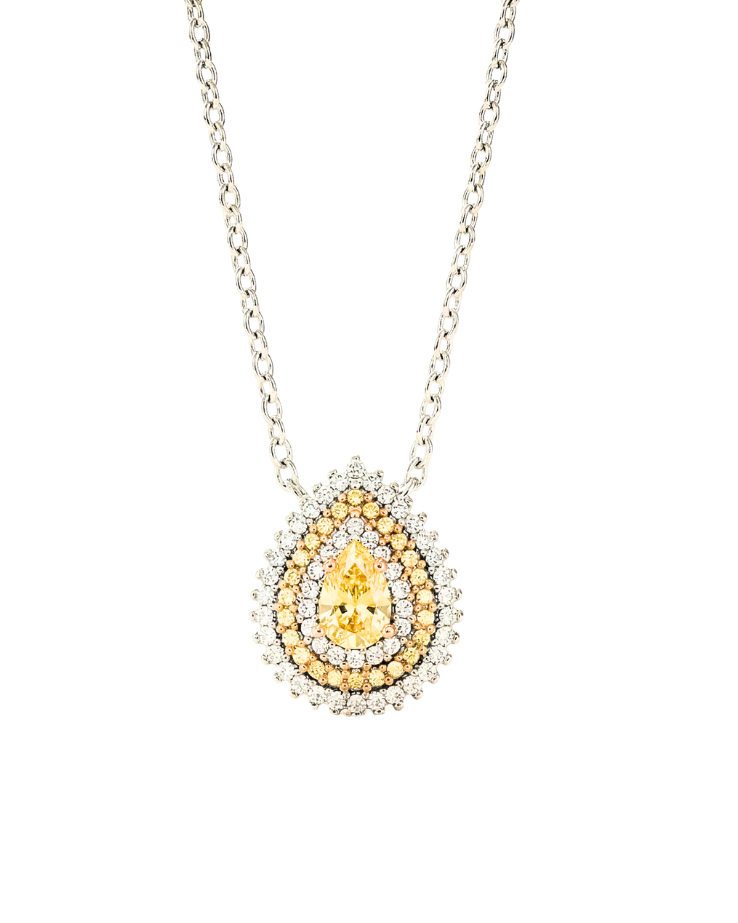 Colar Gota Windsor Fancy Yellow