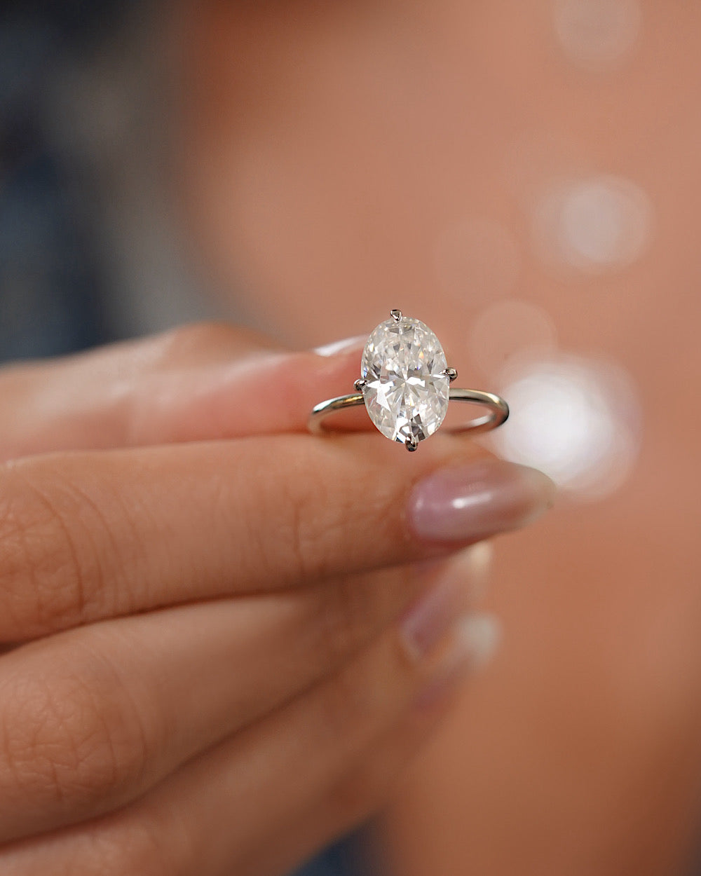 Anel Oval Taylor Moissanite 4.5ct — detalhe 4 | IT STONE