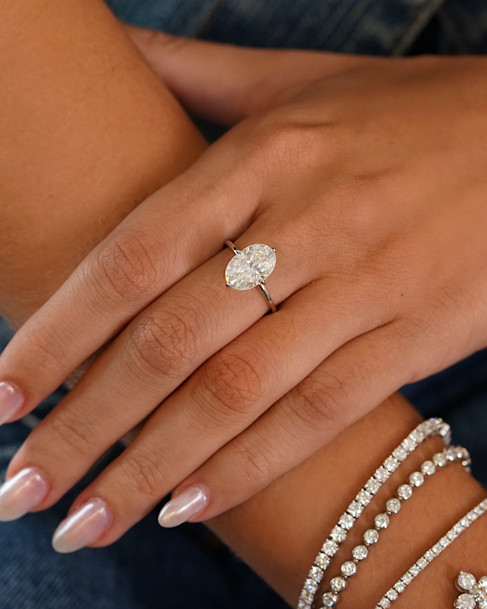 Anel Oval Taylor Moissanite 4.5ct