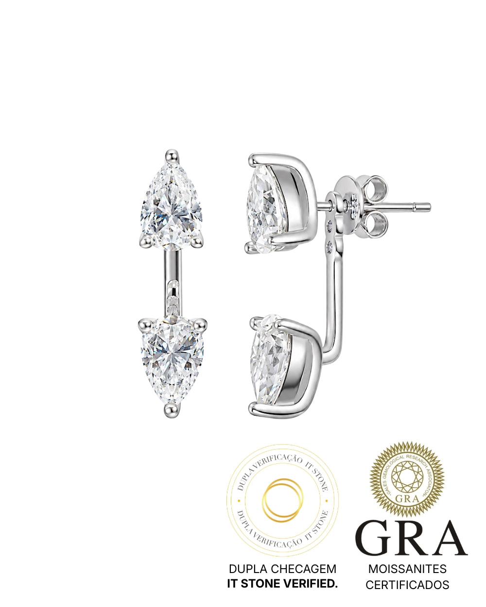 Ear Jacket Kylie Moissanite