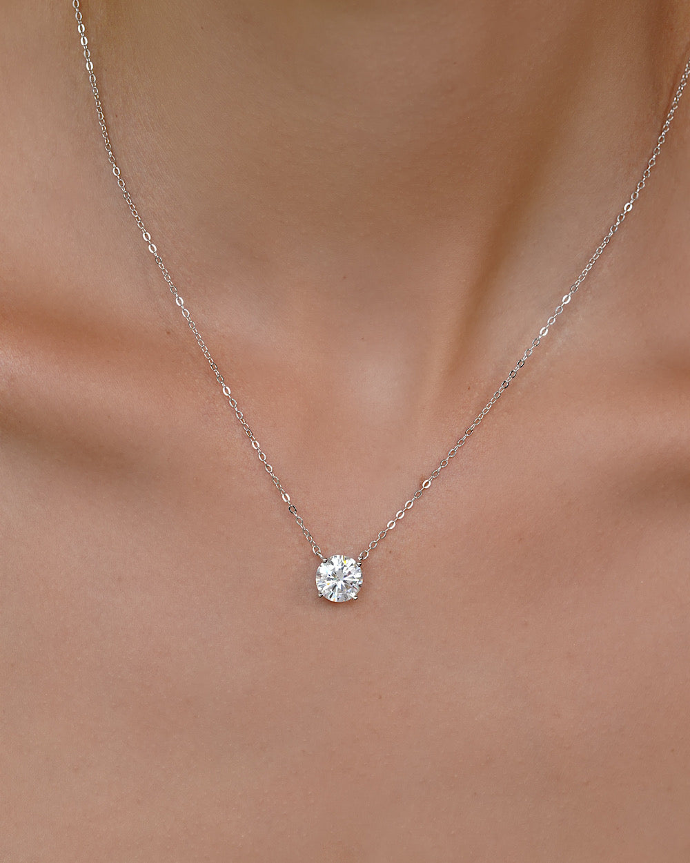 Colar Ponto de Luz Moissanite Classic 3ct