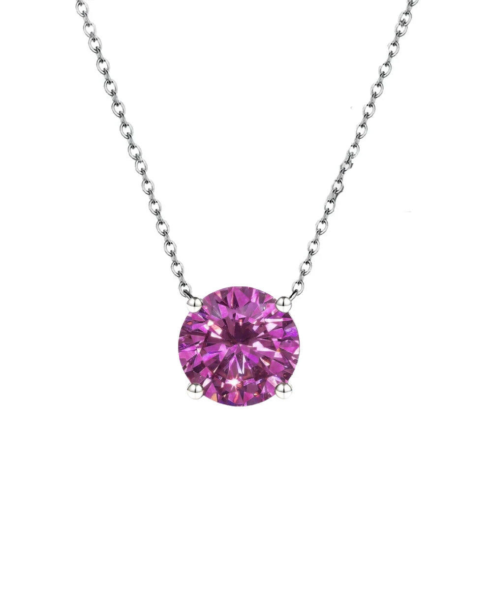 Colar Ponto de Luz Rodholite Luxo 8 mm