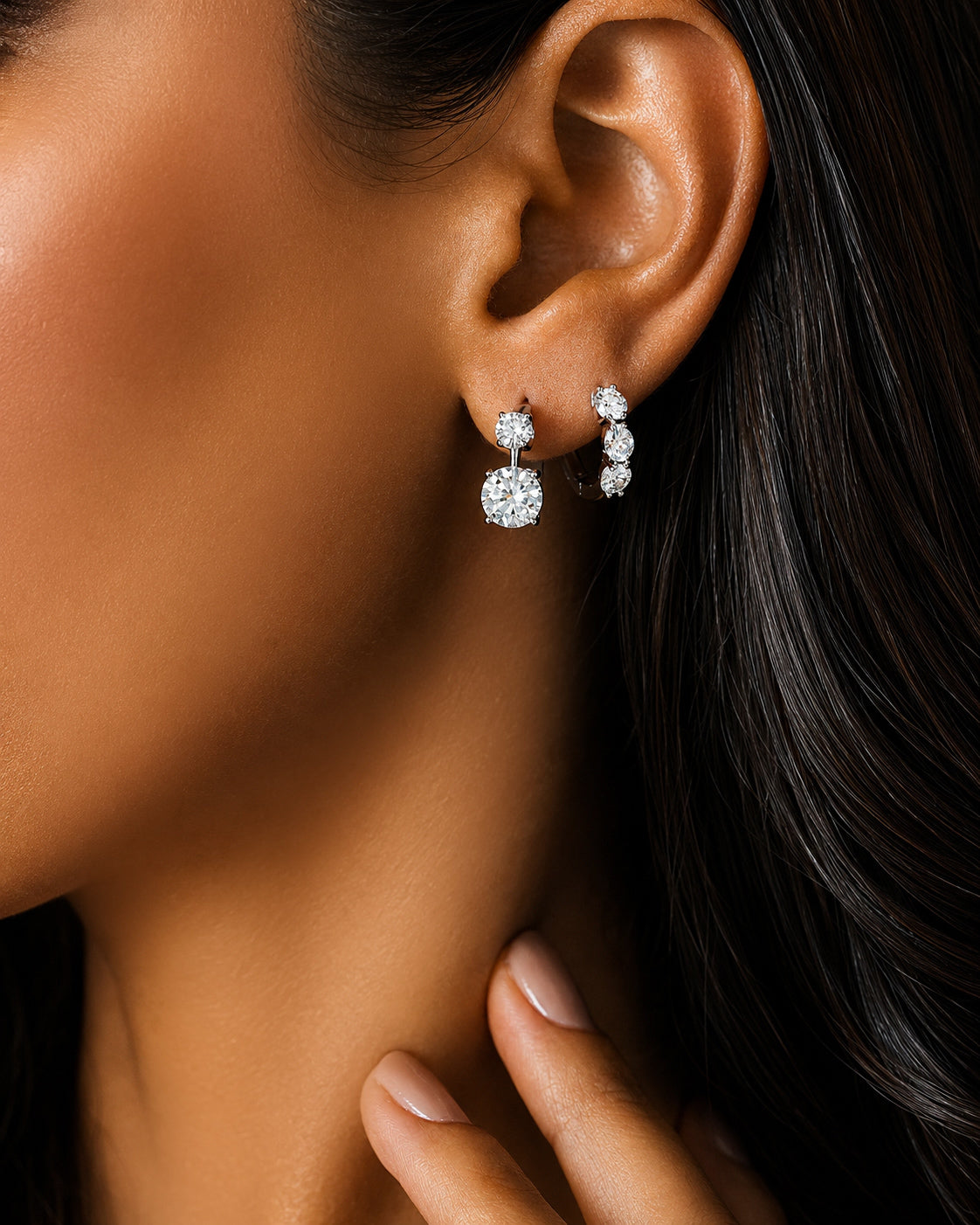 Argolinha Double Million Moissanite