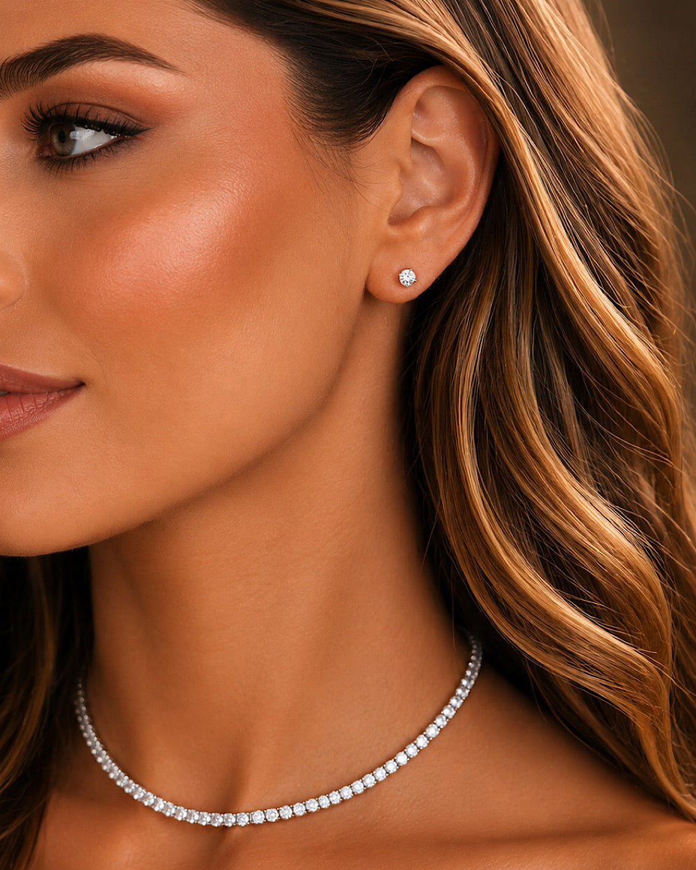 Brinco Moissanite Segundo Furo 0.3ct