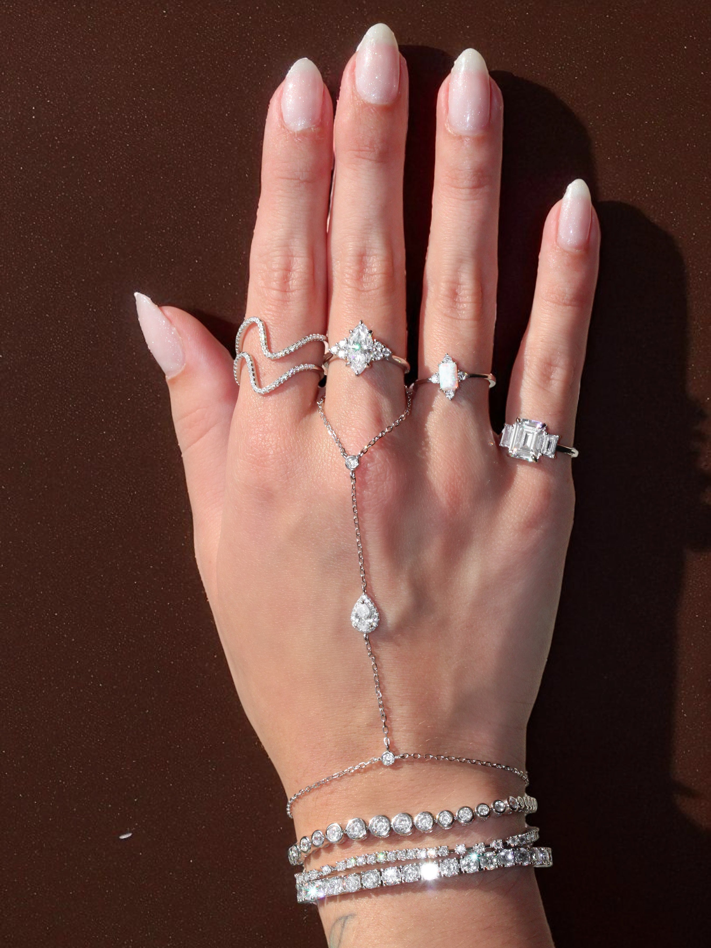 Pulseira Riviera Graduada Cravação Inglesa Luxo