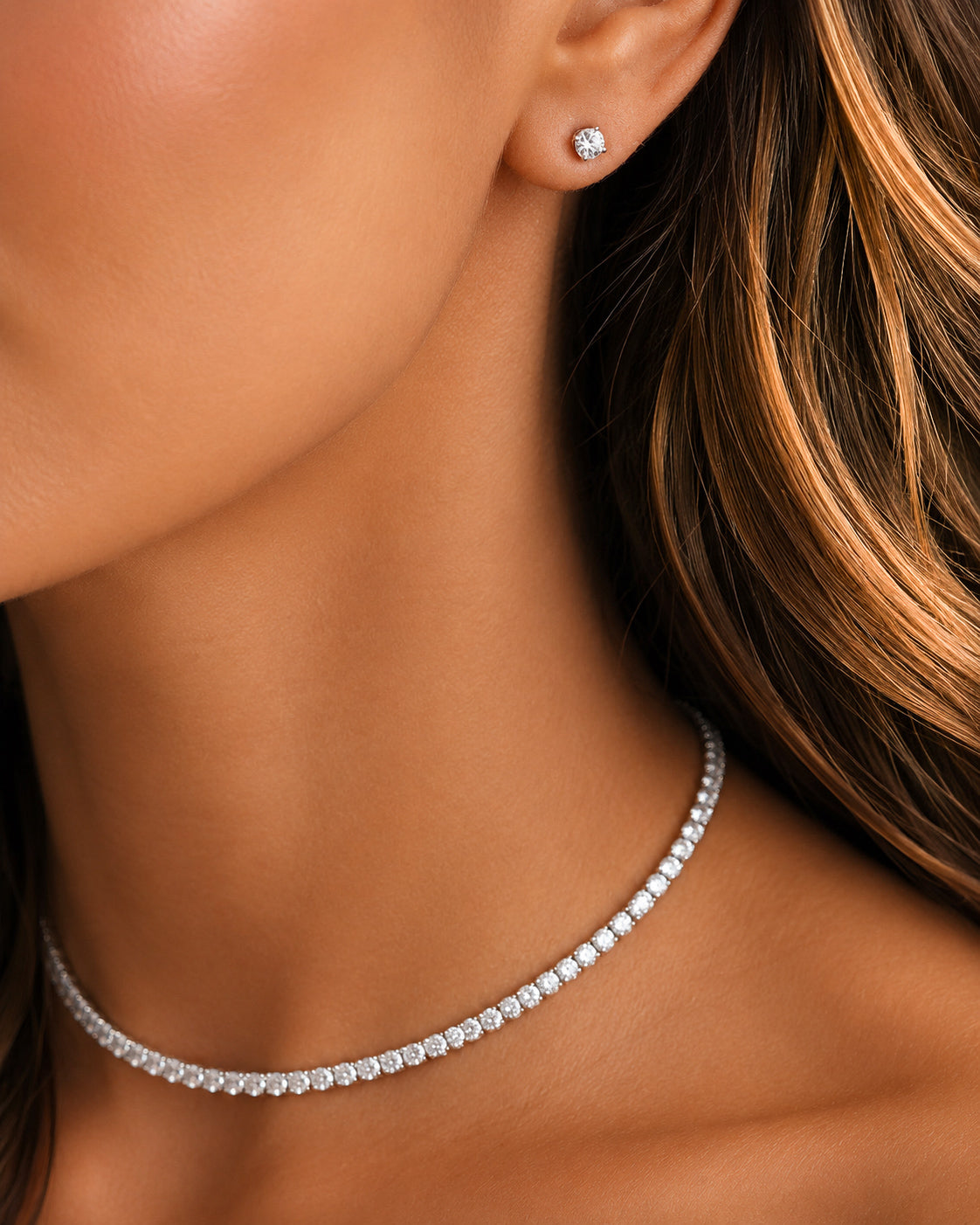 Brinco Moissanite Segundo Furo 0.3ct