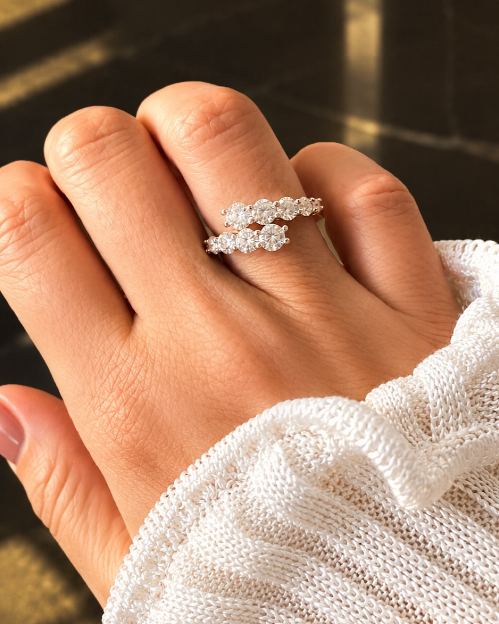 Anel Stardurst Moissanite
