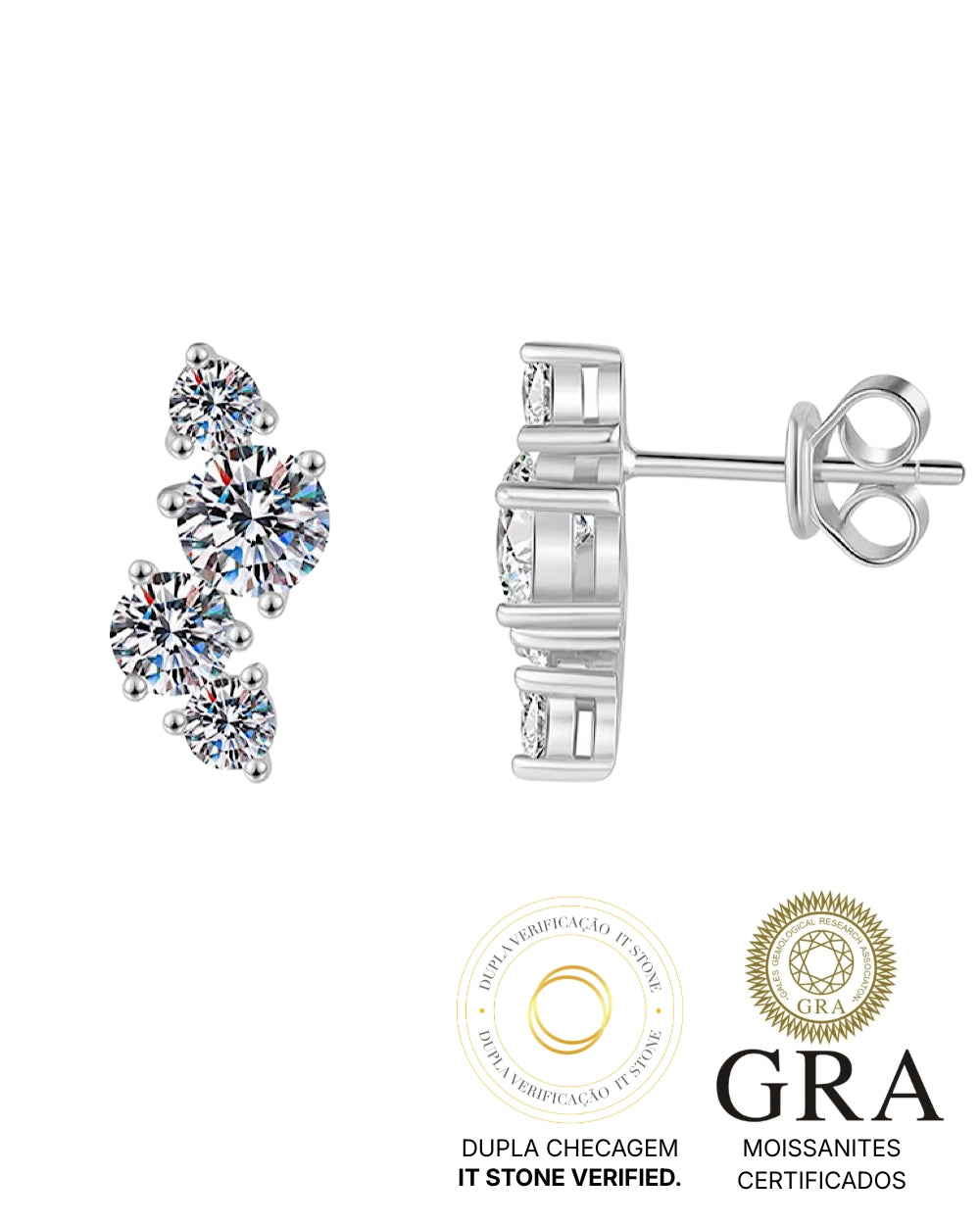 Ear Cuff Stellar Moissanite