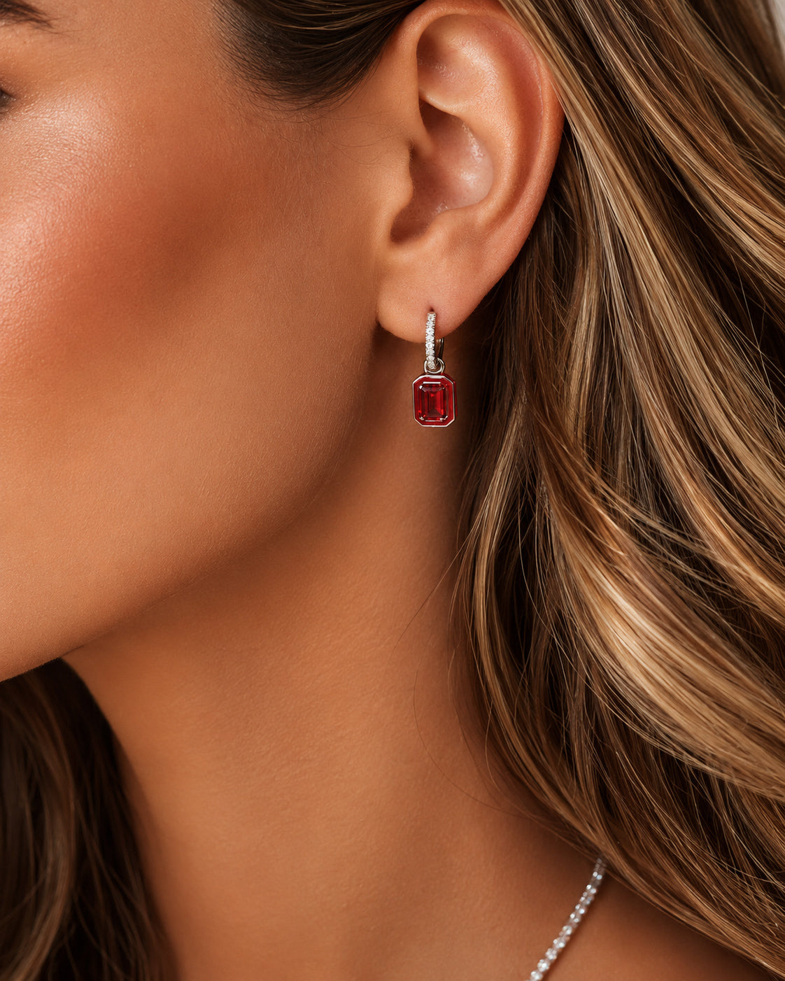 Argolinha Enamel Luxo Rubi