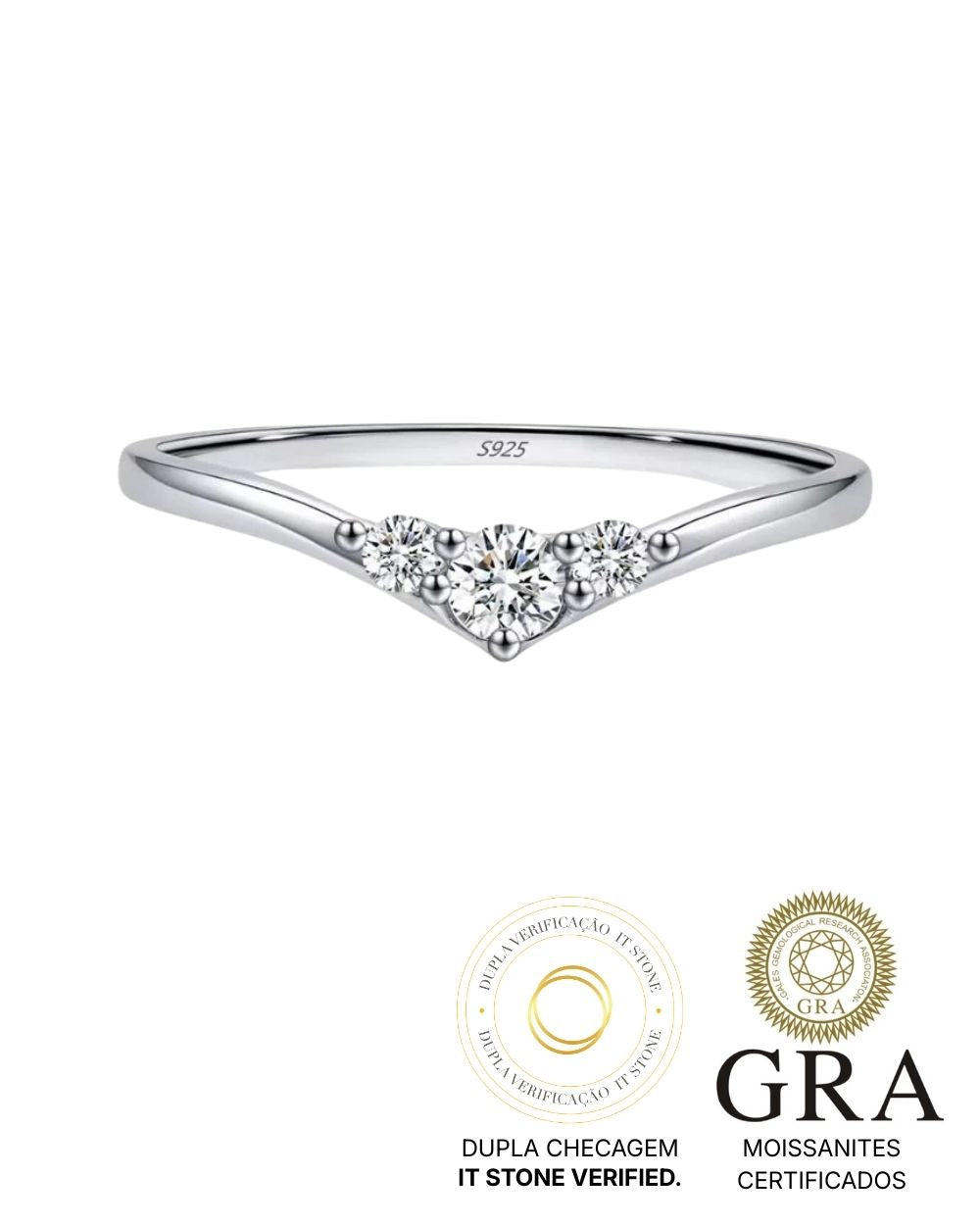 Anel Francesca Moissanite