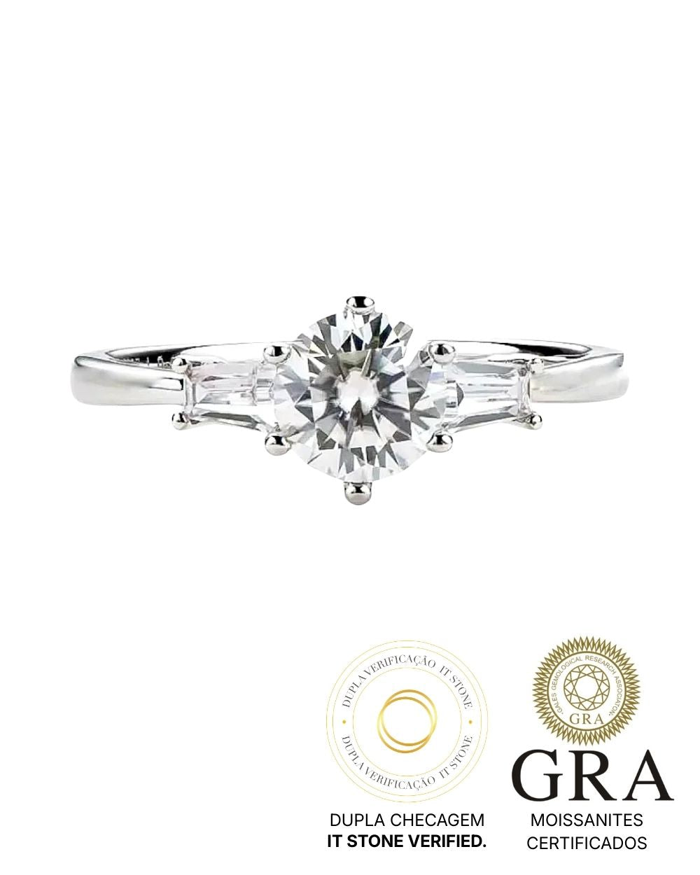 Anel Louise Moissanite