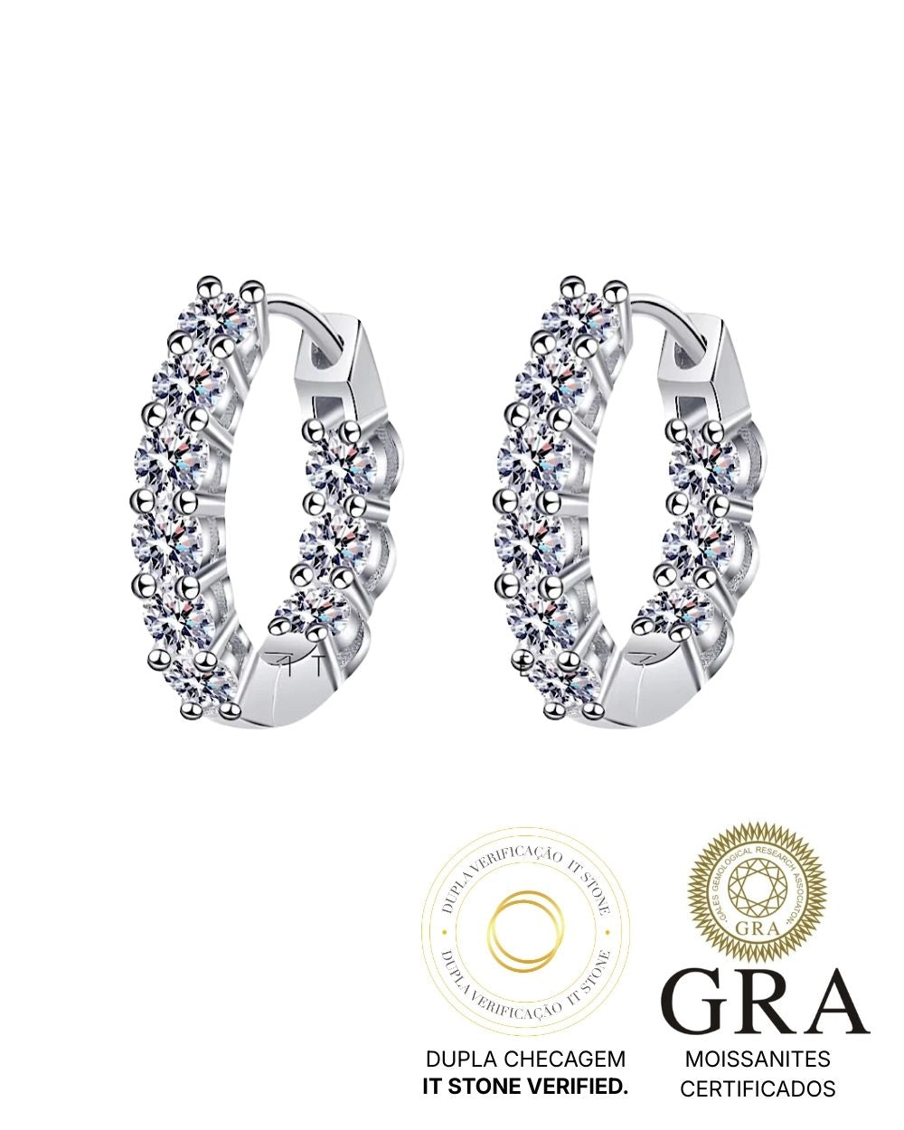 Argola New Heaven Moissanite