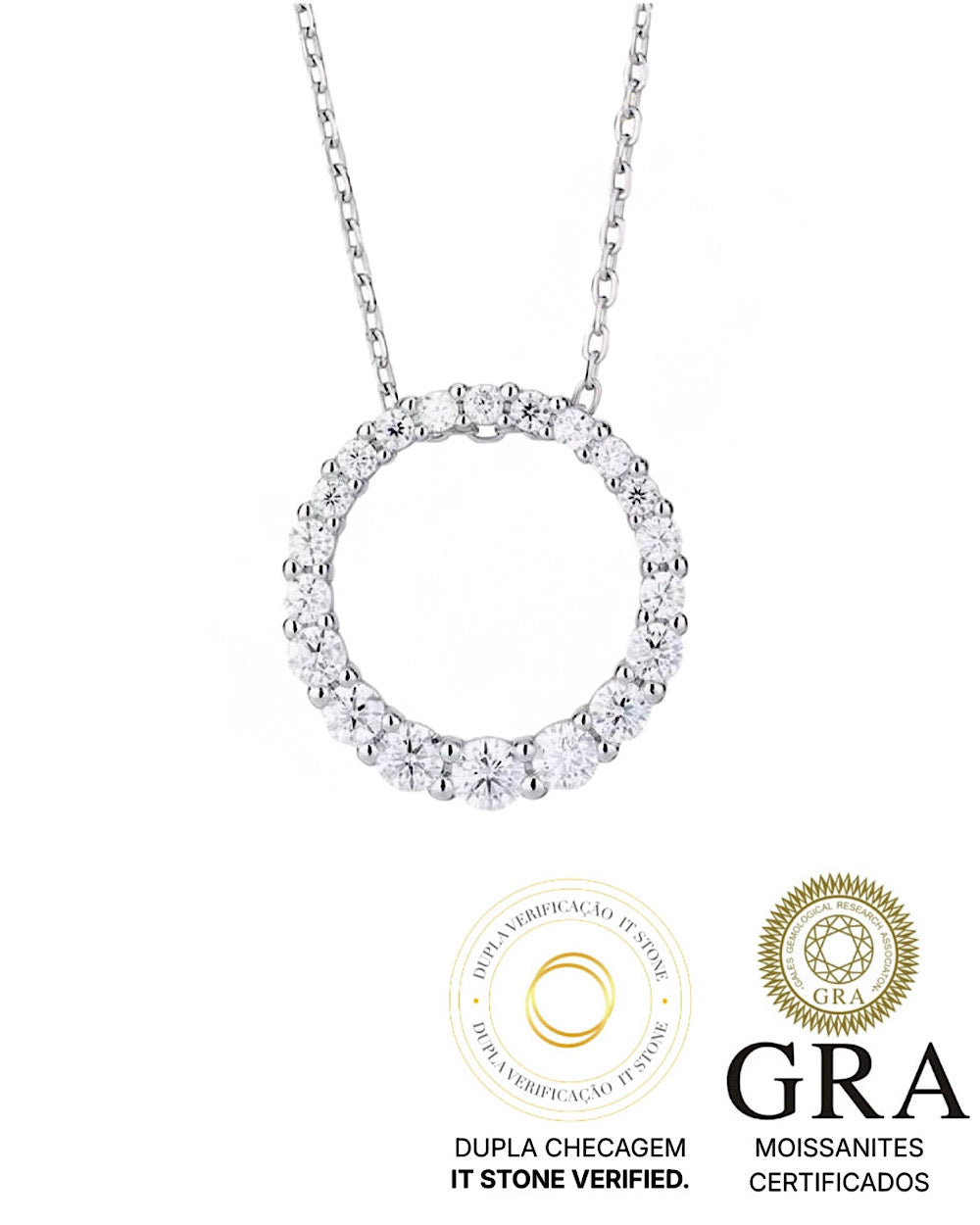 Colar Mandala Moissanite
