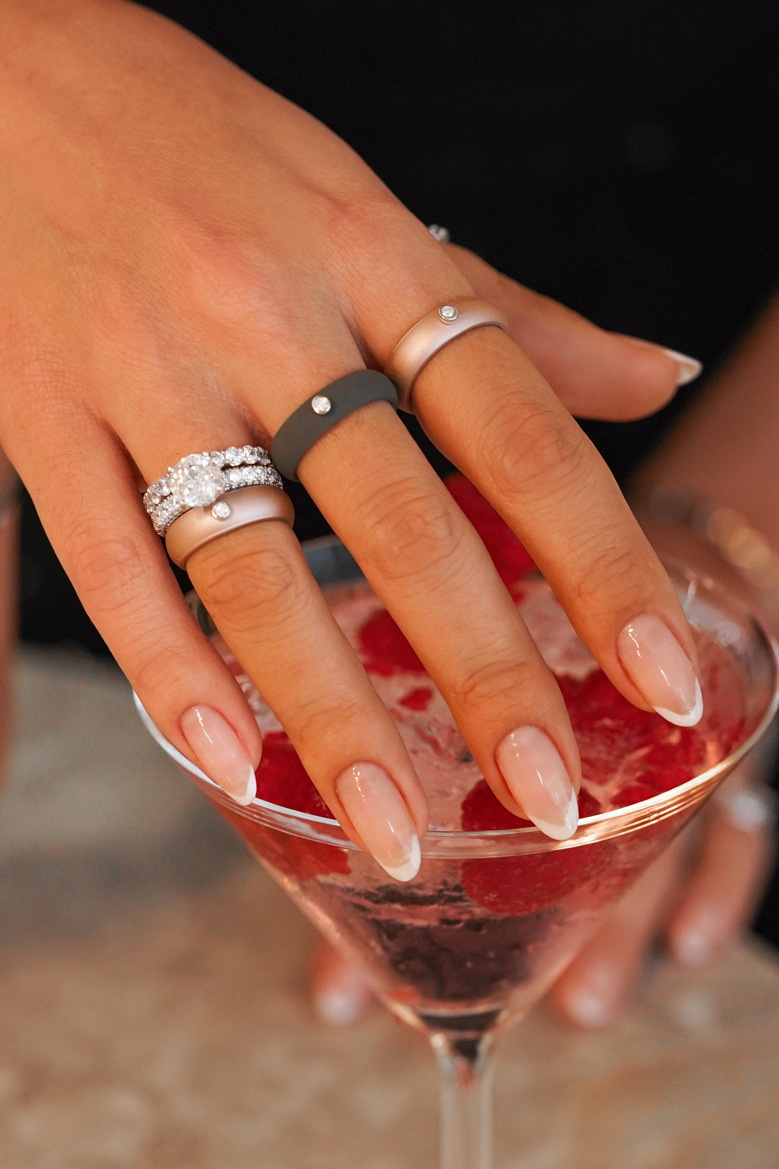Anel Active Moissanite Rosé