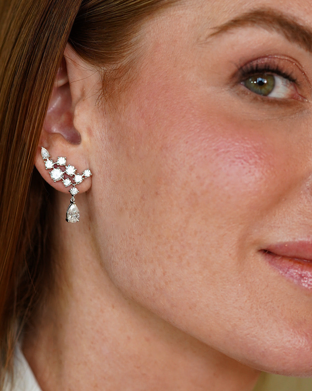 Ear Cuff High Garden Moissanites