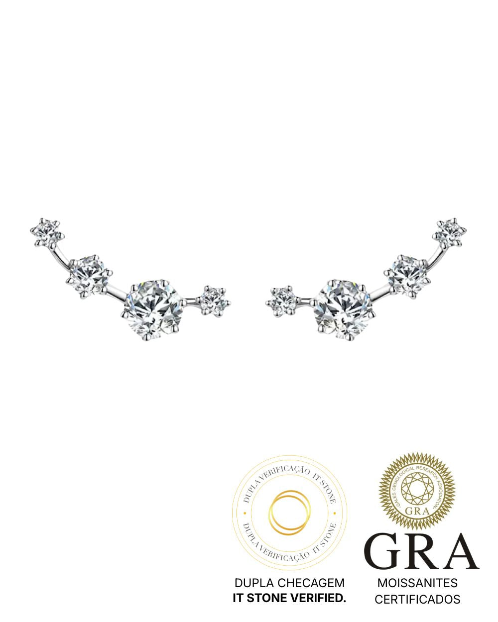 Ear Cuff Constelation Moissanites