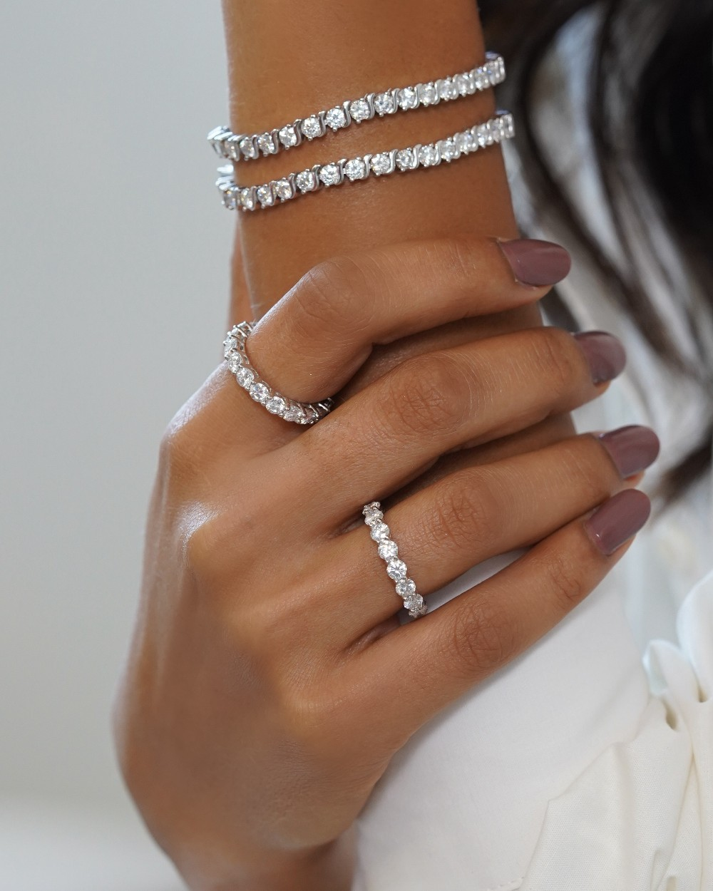 Pulseira Riviera Charlize Moissanite Luxo