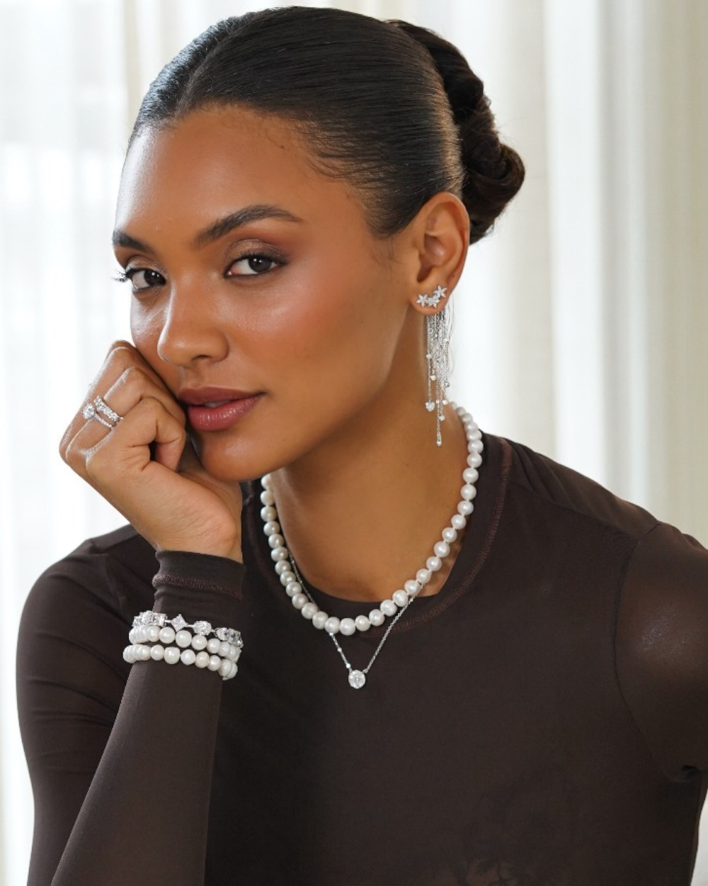 Colar Pérolas Naturais 40cm