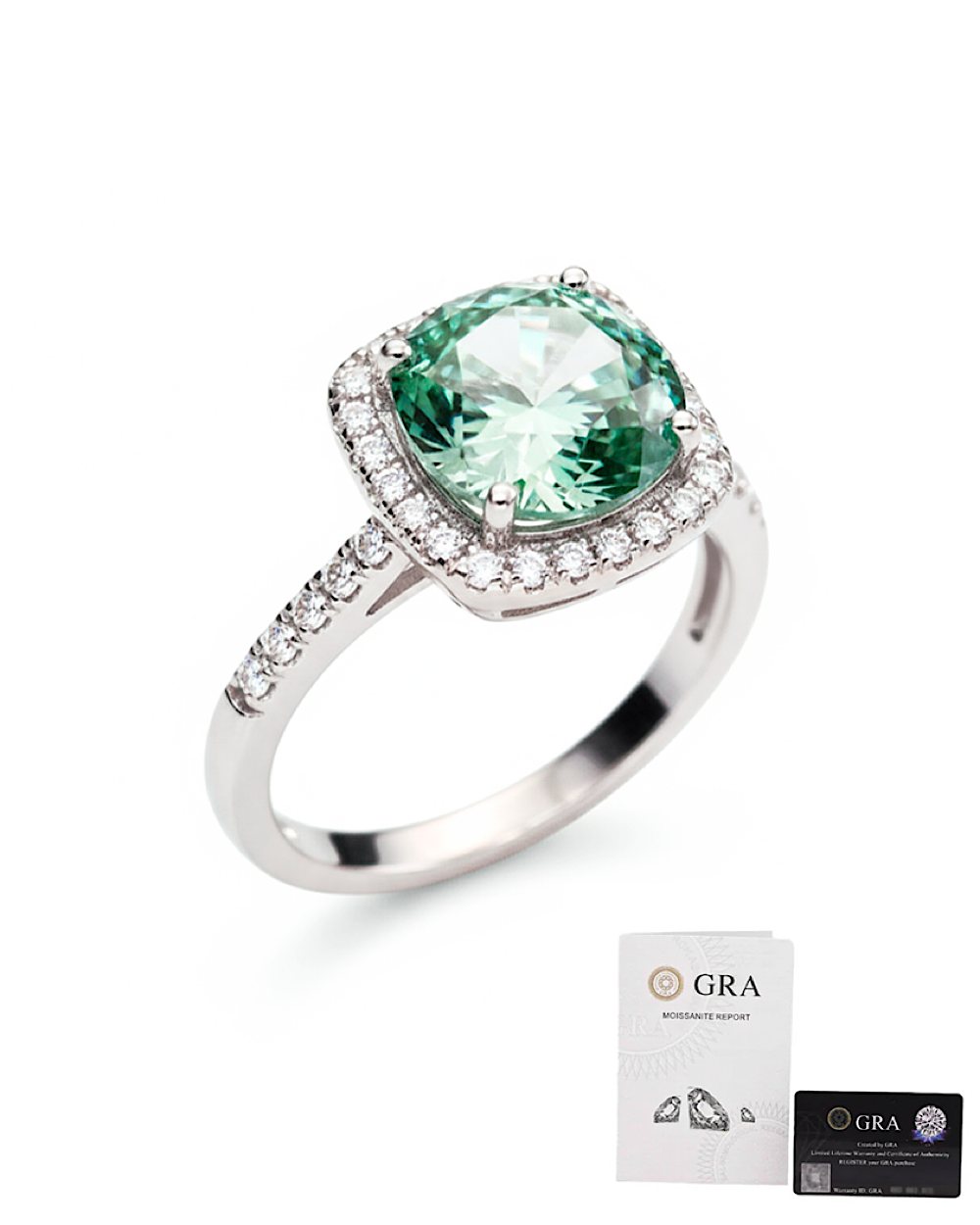 Anel Remy Moissanite Ciano 5ct