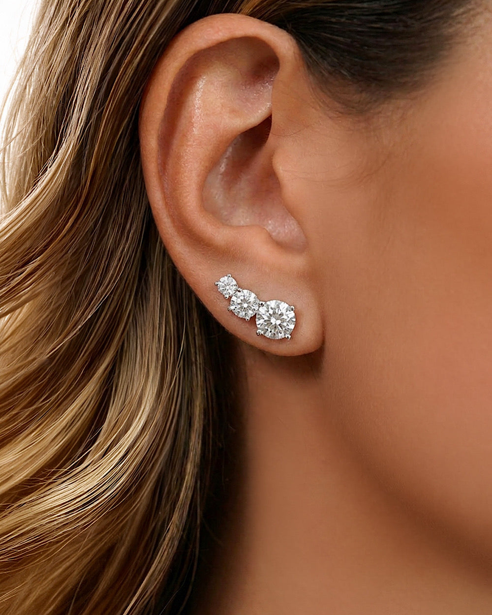 Ear Cuff Aurora Moissanite
