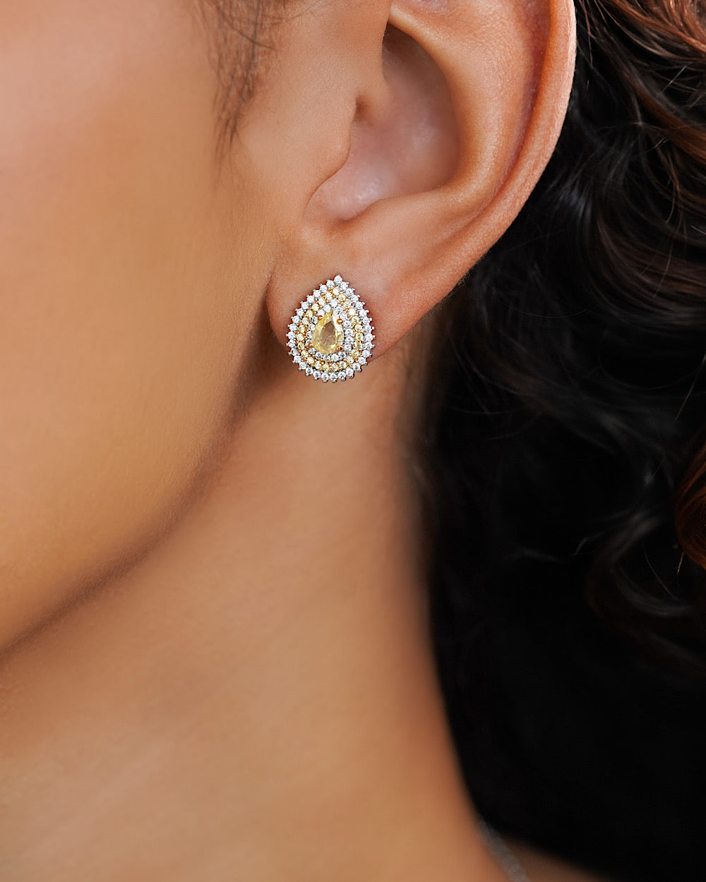 Brinco Gota Windsor Fancy Yellow