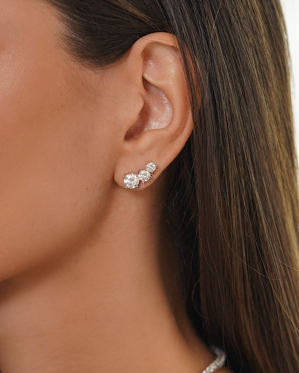 Ear Cuff Aurora Moissanite