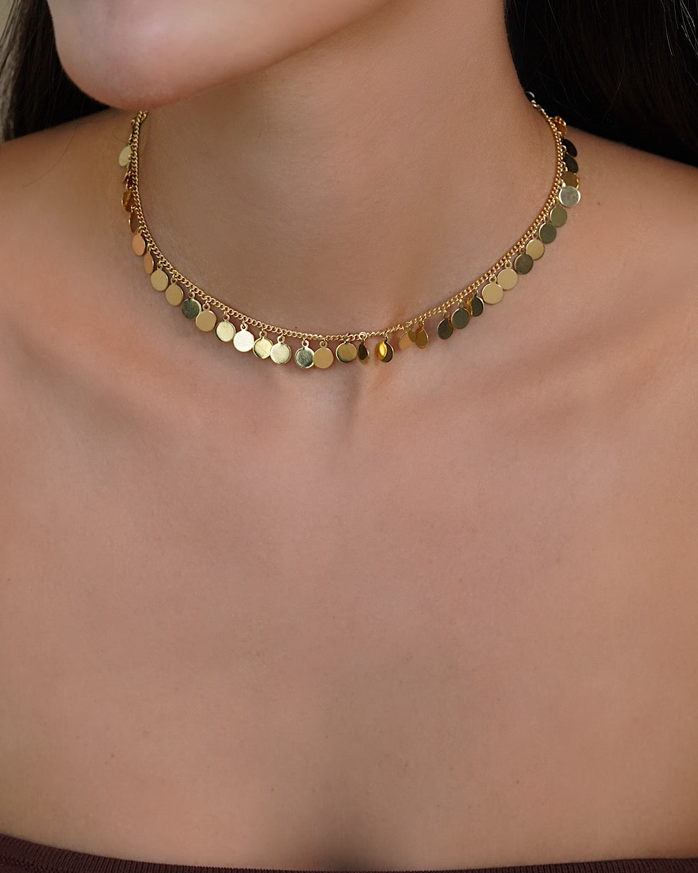 Gargantilha Plaquinhas Gold