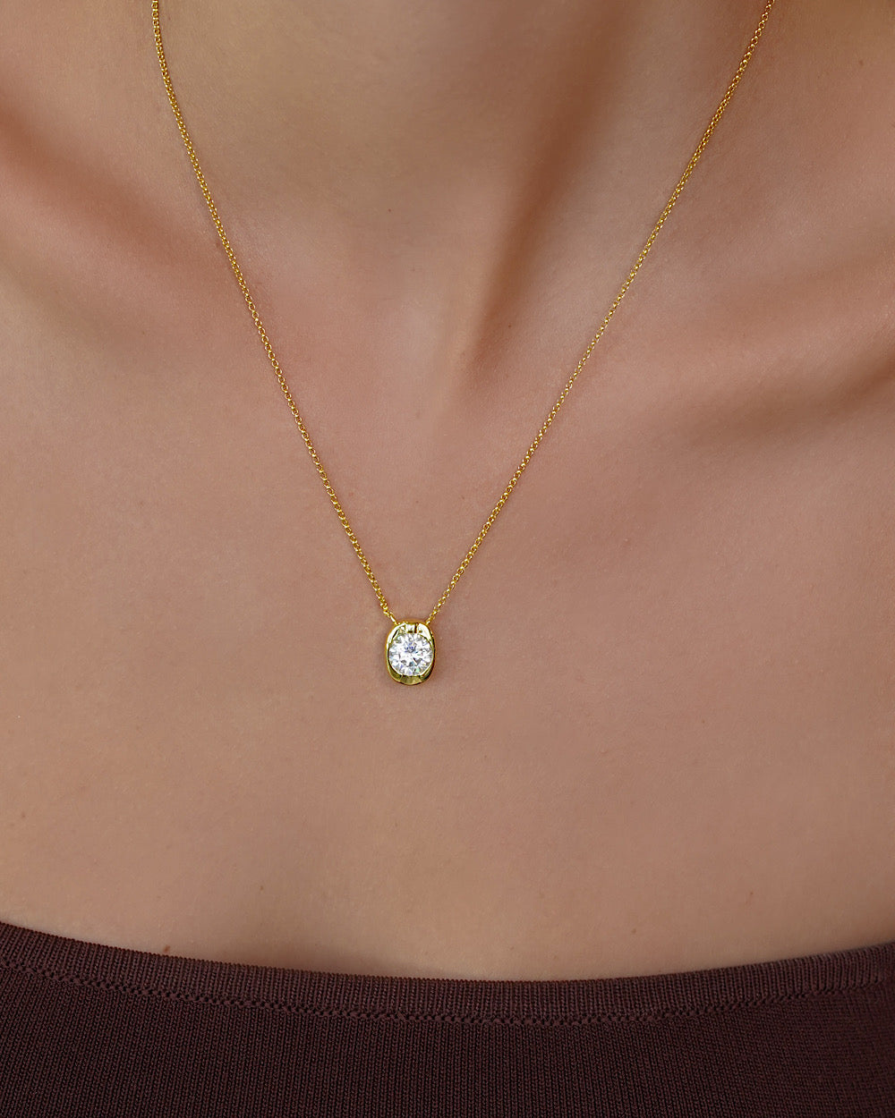 Colar The Eyrie Moissanite 2ct Gold