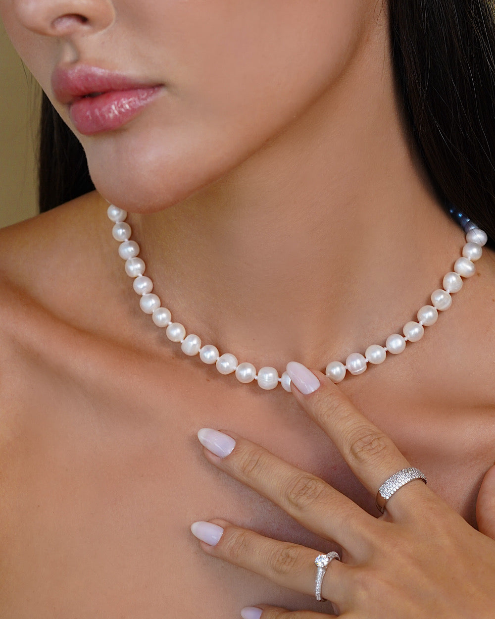 Colar Pérolas Naturais 40cm