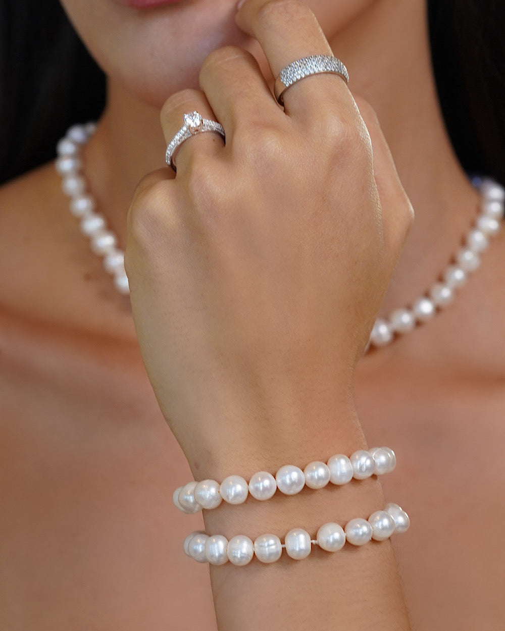 Pulseira Pérolas Naturais 15 cm