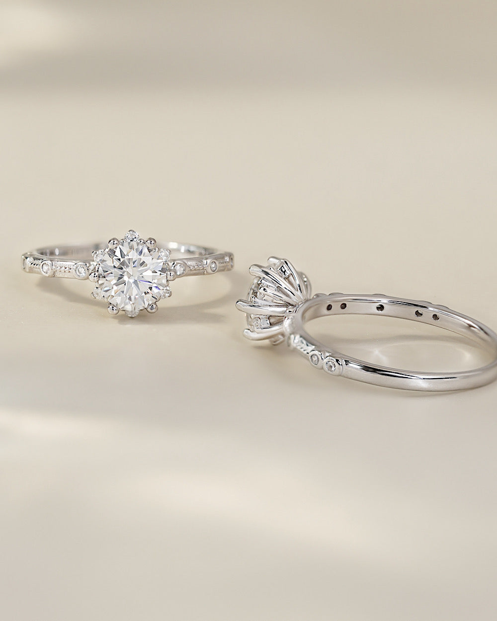 Anel Solitário Hillary Moissanite Luxury 1ct