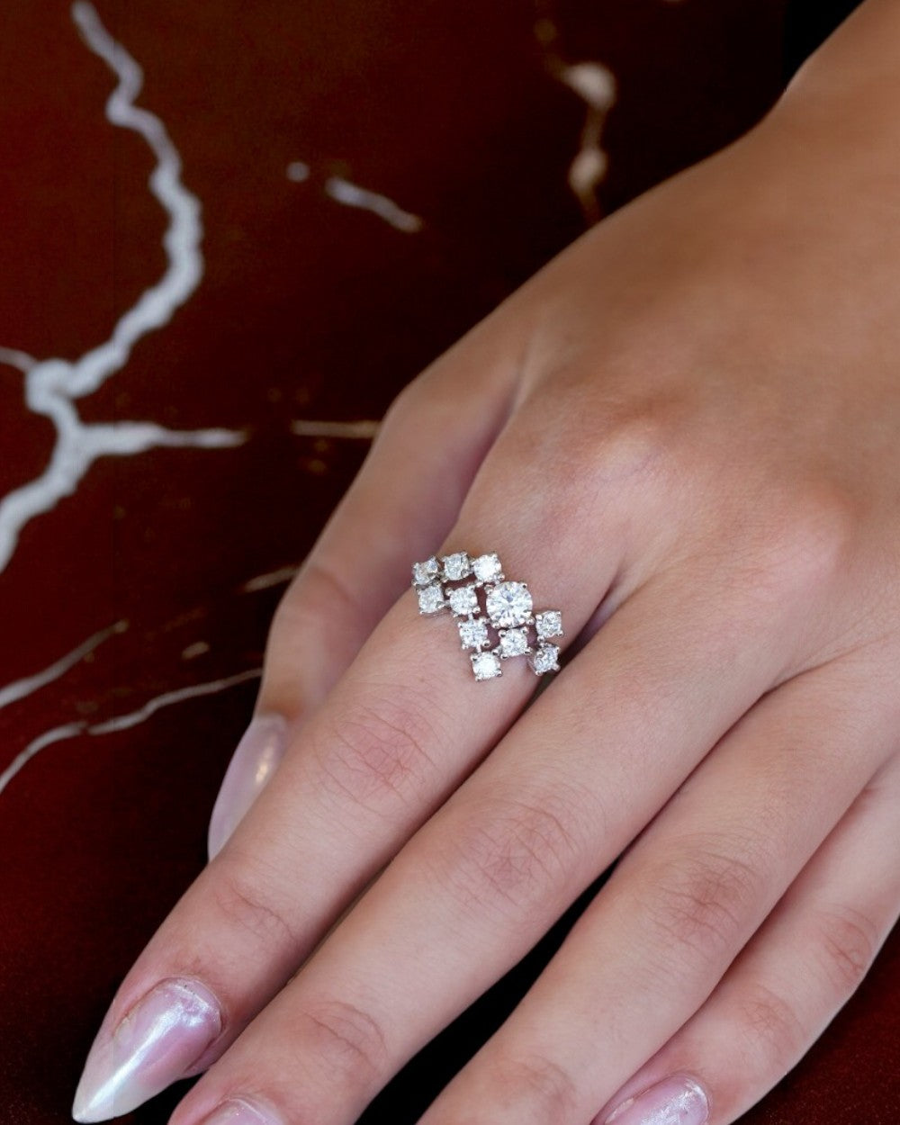 Anel Artemis Moissanite Luxo
