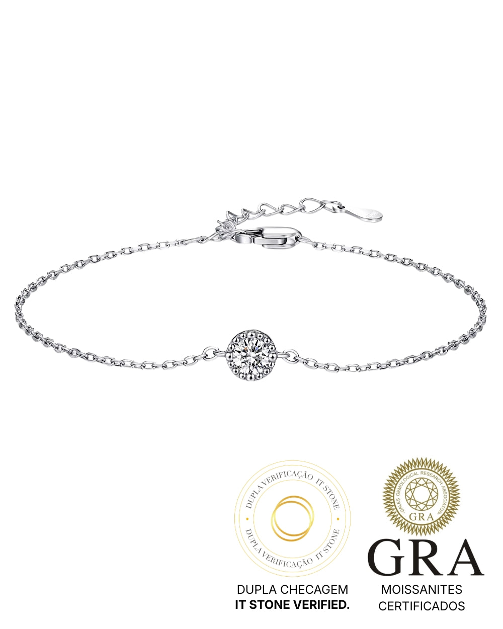 Pulseira Vintage Moissanite