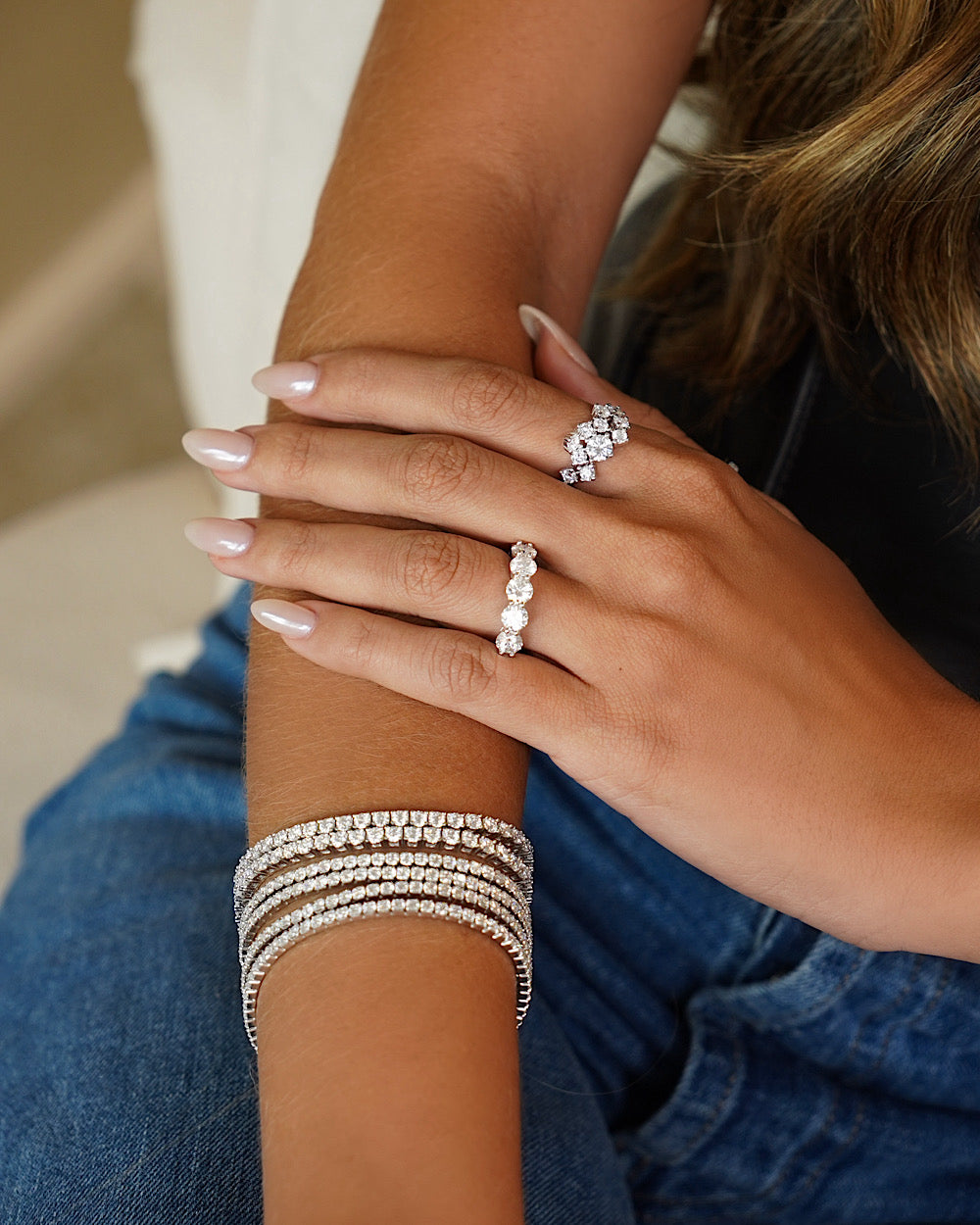 Anel Artemis Moissanite Luxo