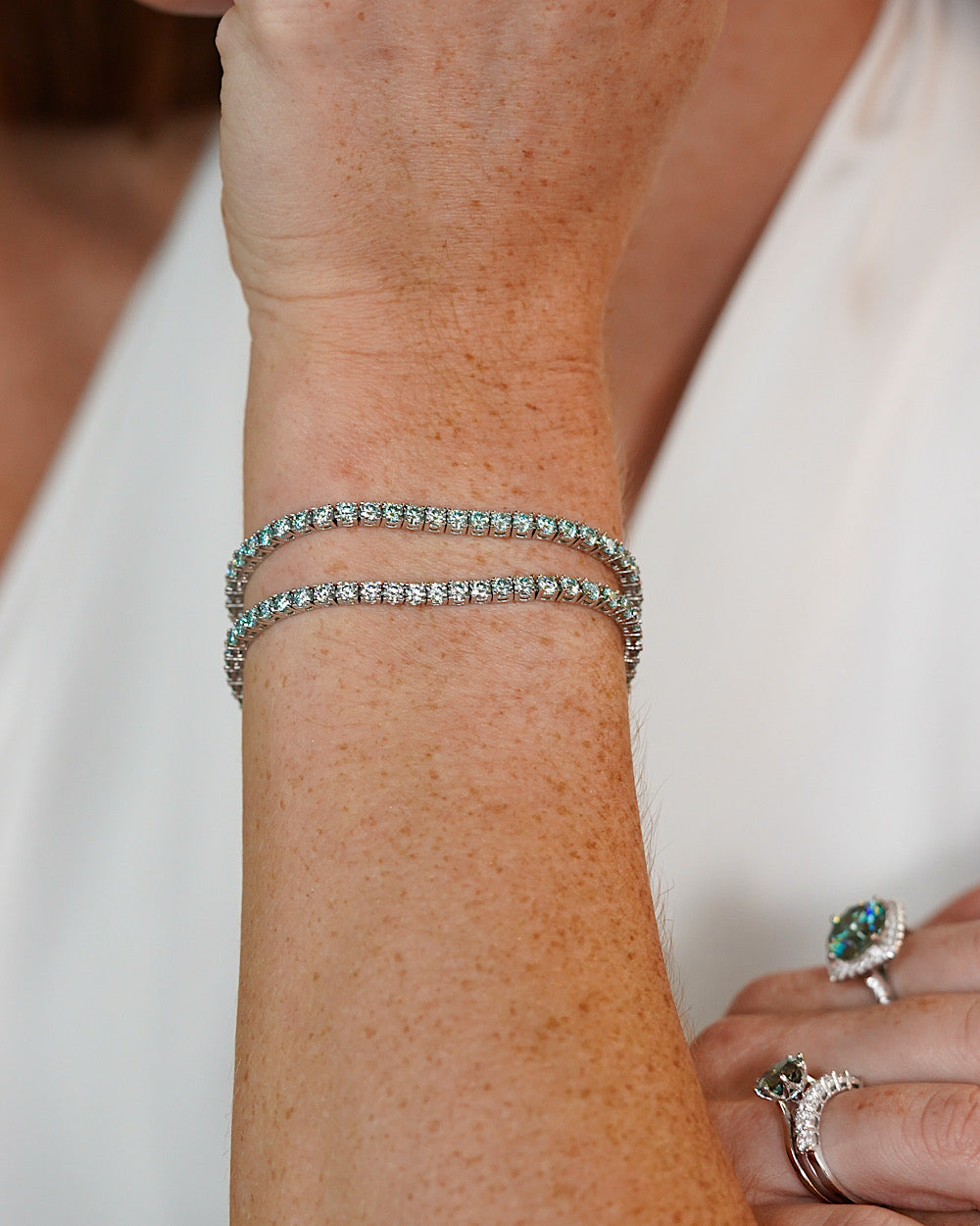 Pulseira Riviera Ciano Moissanite Luxo