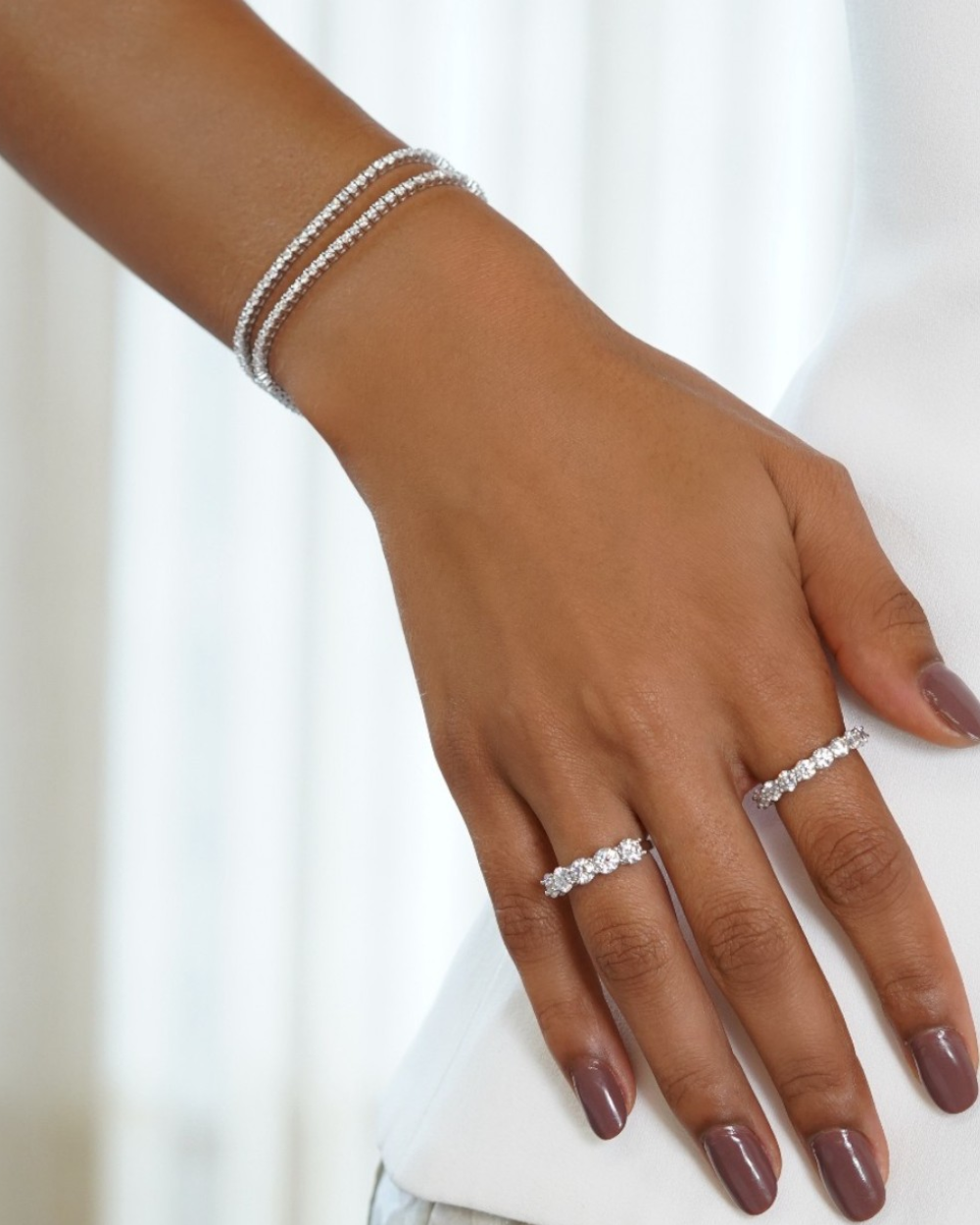 Aliança Eternity Moissanite 30 Pontos Luxo
