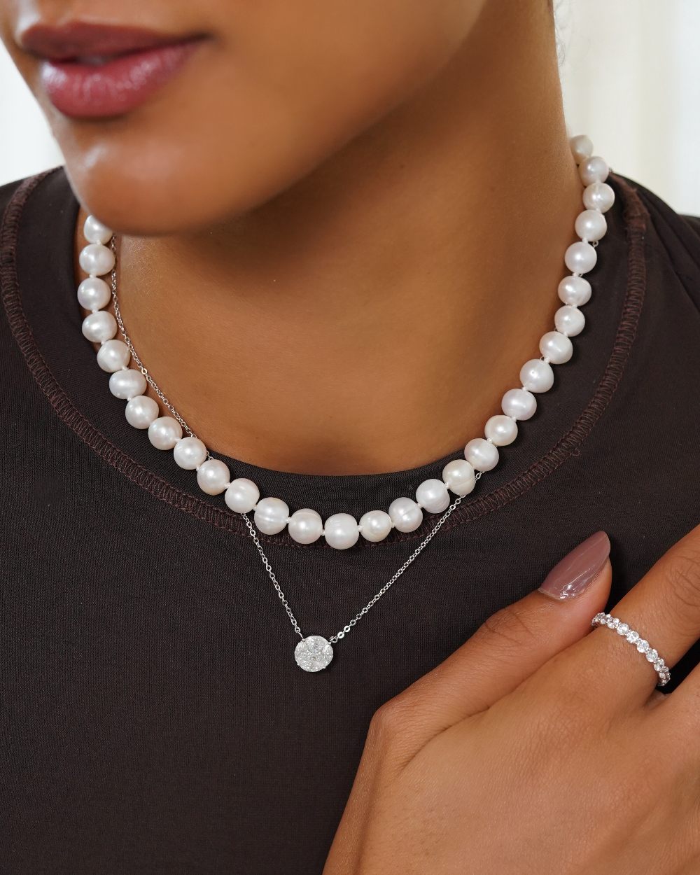 Colar Pérolas Naturais 40cm