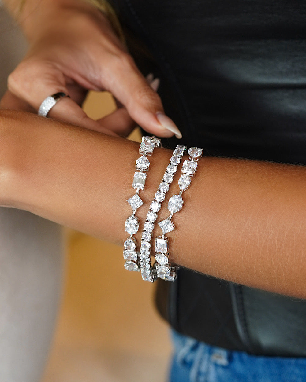 Pulseira Riviera Mixed Stones Luxury